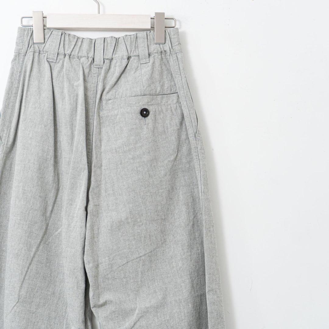 MHL. /WOMEN　OVERDYE MELANGE COTTON LINEN col.grey 5955140504-suomi