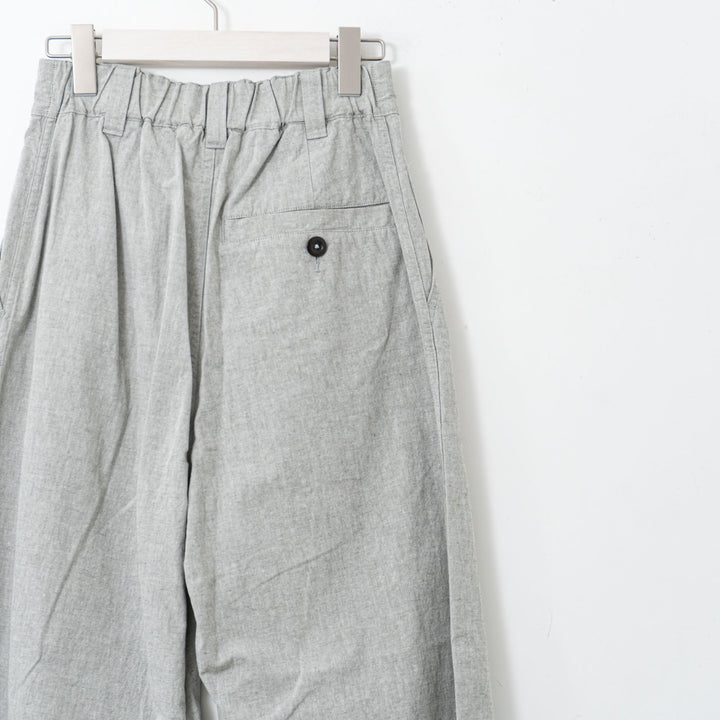 MHL. /WOMEN　OVERDYE MELANGE COTTON LINEN col.grey 5955140504-suomi