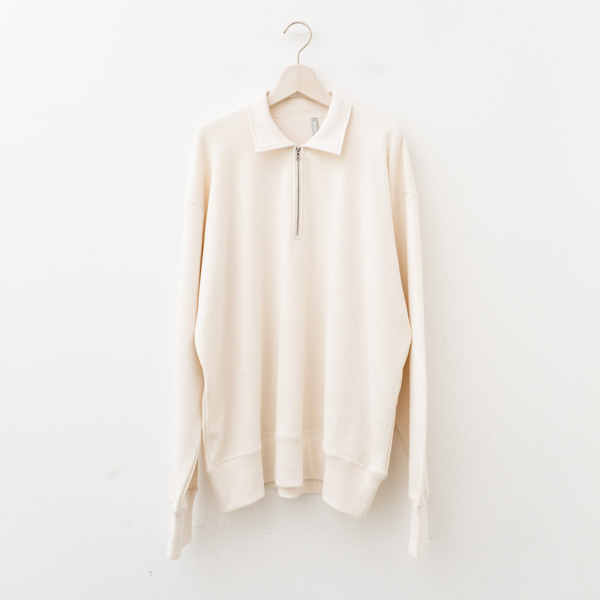 KAPTAIN SUNSHINE｜MEN　Suvin Sweat Halfzip Pullover（ECRU）
