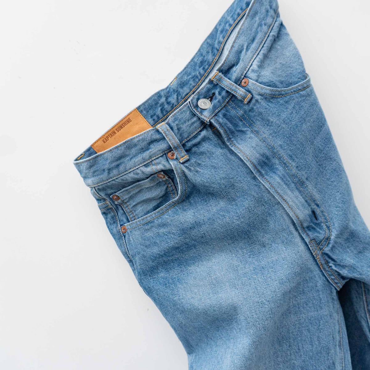 KAPTAIN SUNSHINE｜MEN　Skate Shoecut Denim Pants