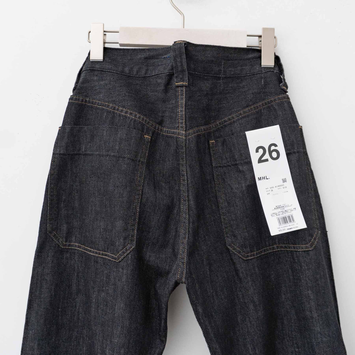 MHL.｜WOMEN　CANTON LIGHT DENIM BLACK