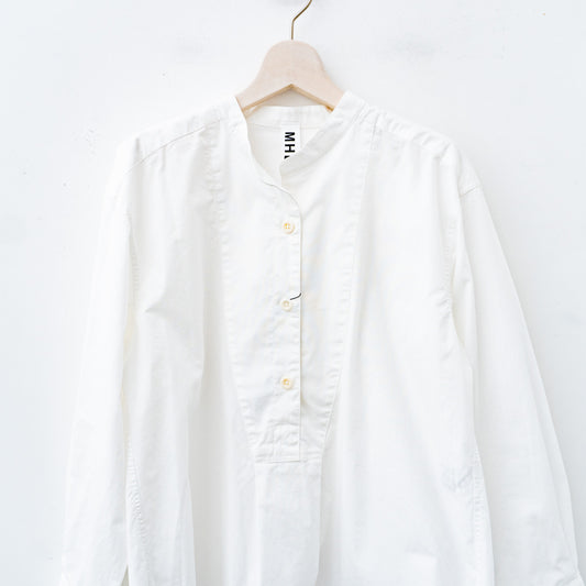 MHL.｜WOMEN　GARMENT DYE COTTON POPLIN