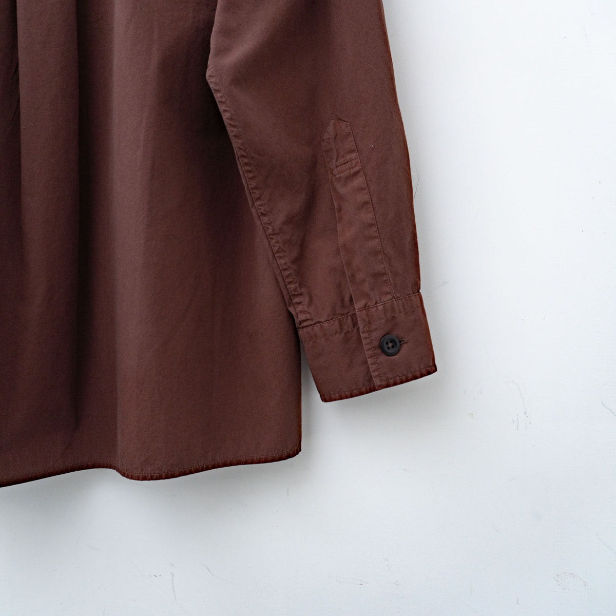 MHL.｜WOMEN　GARMENT DYE COTTON POPLIN