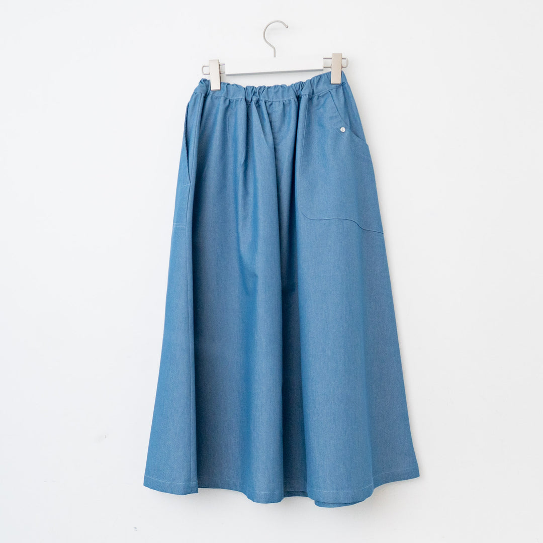 WILD THINGS/WOMEN　NANOTEX DENIM SKIRT - haus-netstore