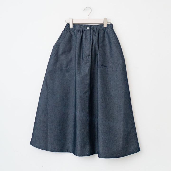 WILD THINGS/WOMEN　NANOTEX DENIM SKIRT - haus-netstore