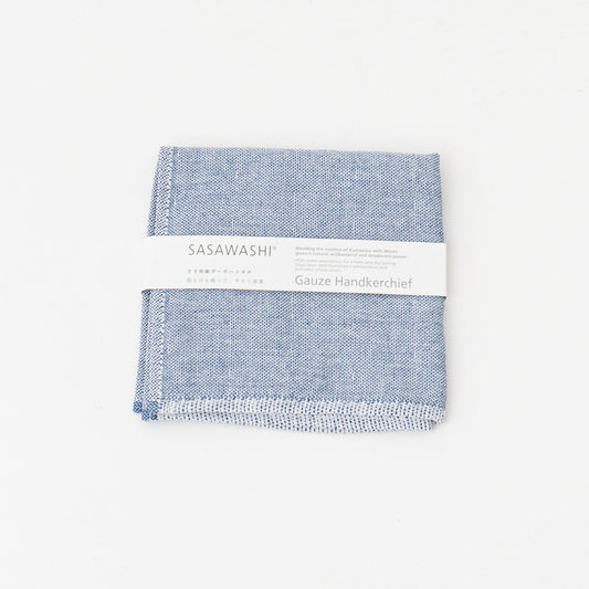 SASAWASHI｜ガーゼハンカチ（navy）