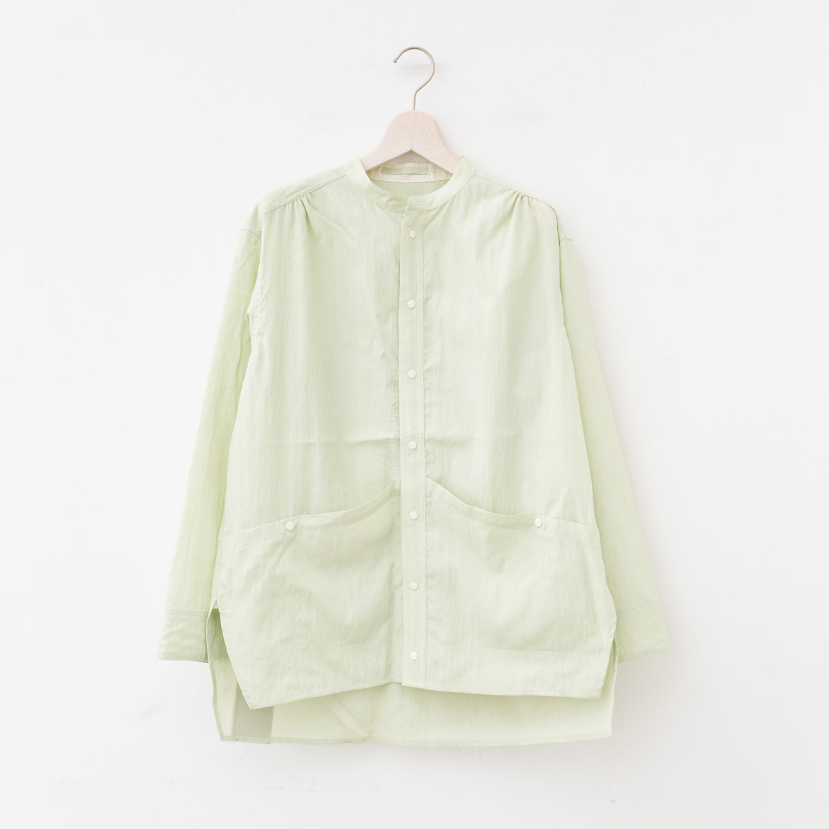 【SALE】ASEEDONCLÖUD｜HW light coat / Typewriter col.Pale green  241610-H