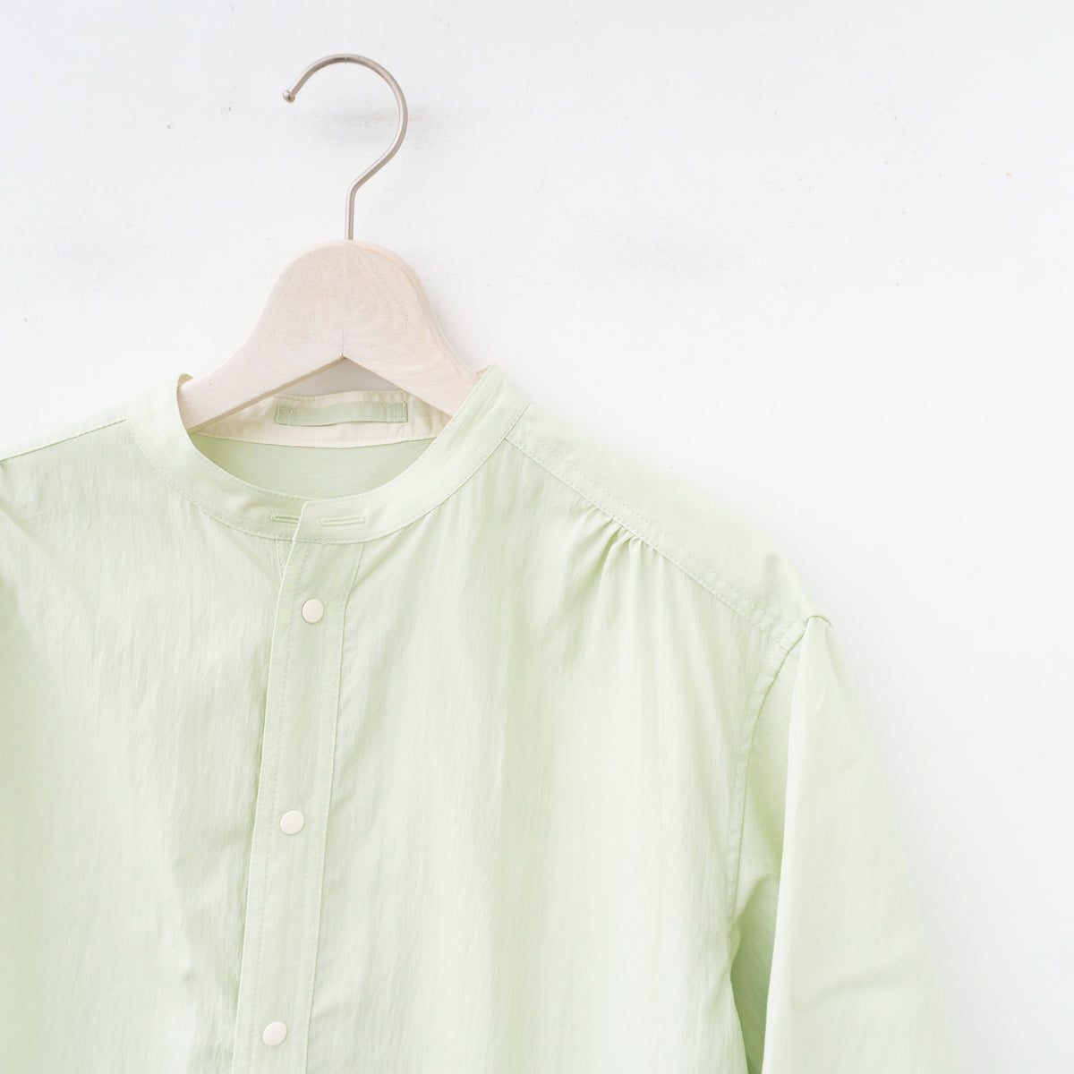 【SALE】ASEEDONCLÖUD｜HW light coat / Typewriter col.Pale green  241610-H