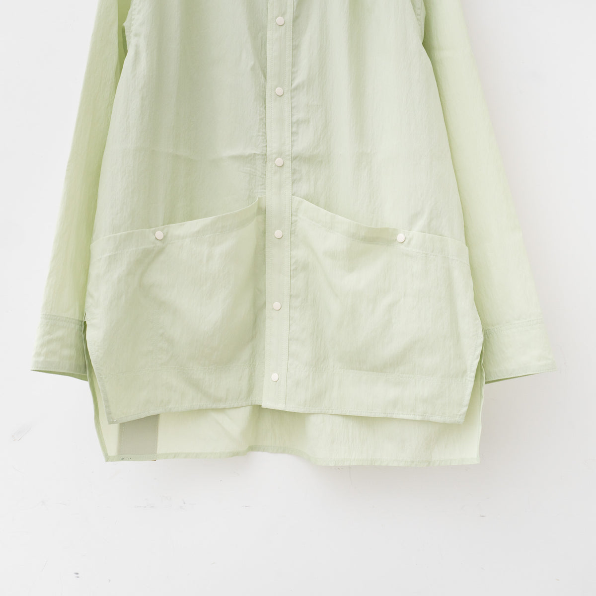 【SALE】ASEEDONCLÖUD｜HW light coat / Typewriter col.Pale green  241610-H