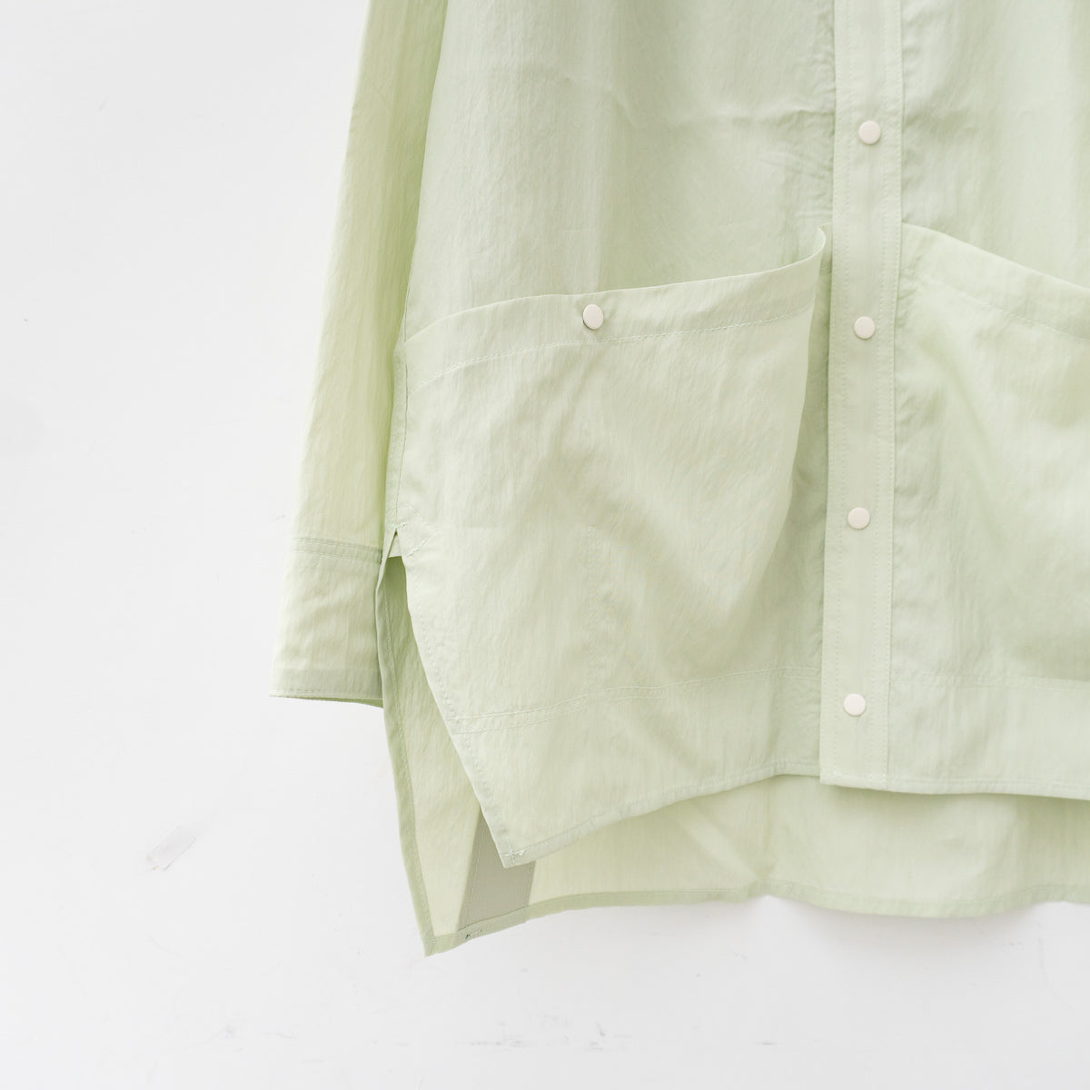 【SALE】ASEEDONCLÖUD｜HW light coat / Typewriter col.Pale green  241610-H
