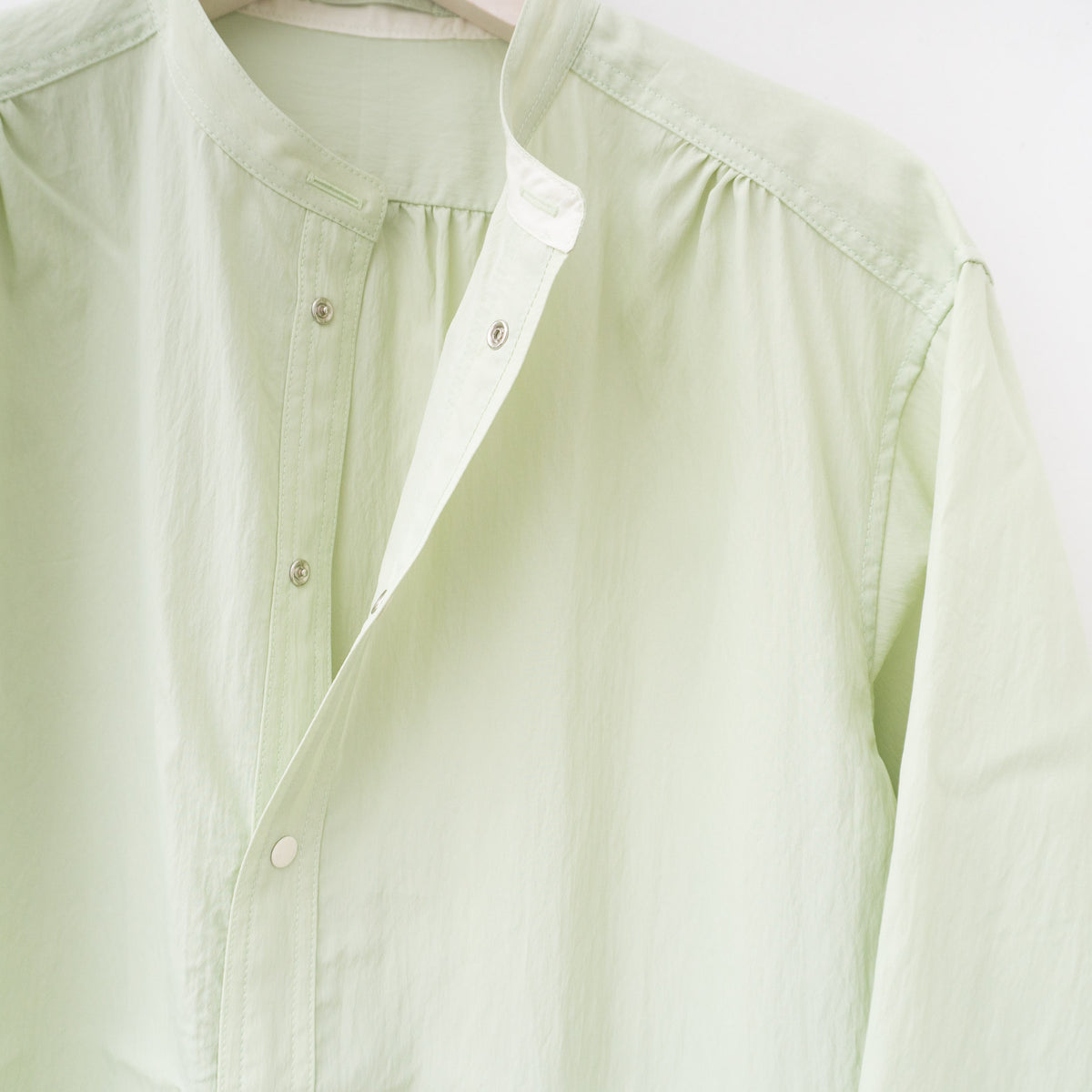 【SALE】ASEEDONCLÖUD｜HW light coat / Typewriter col.Pale green  241610-H