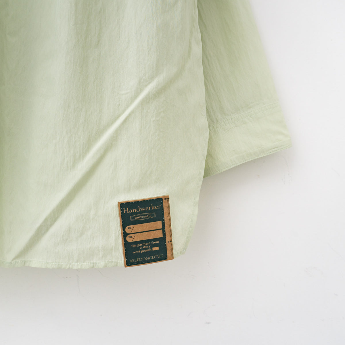 【SALE】ASEEDONCLÖUD｜HW light coat / Typewriter col.Pale green  241610-H