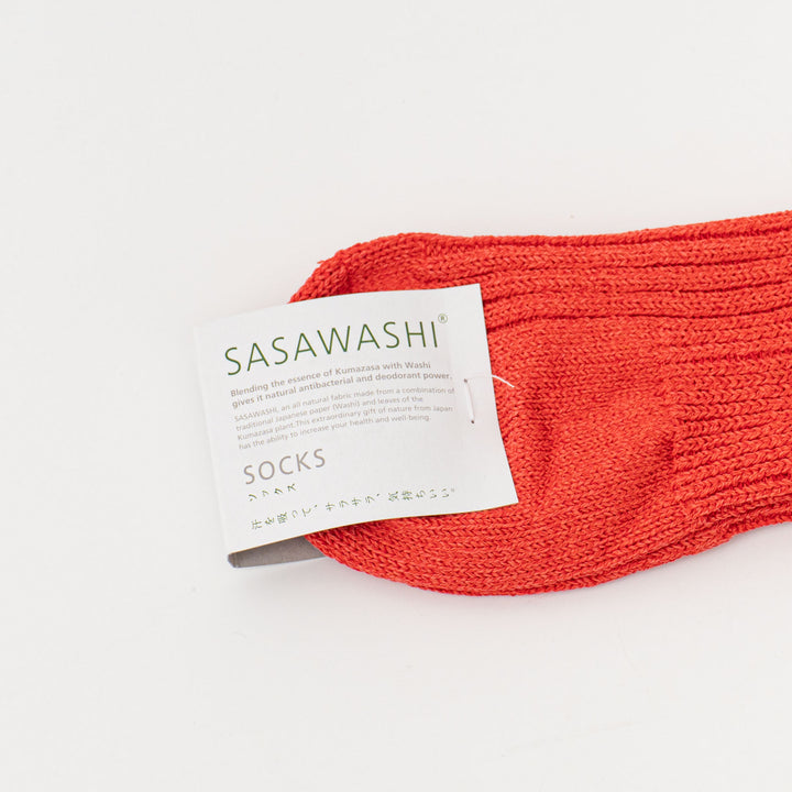 SASAWASHI/　リブショートソックス