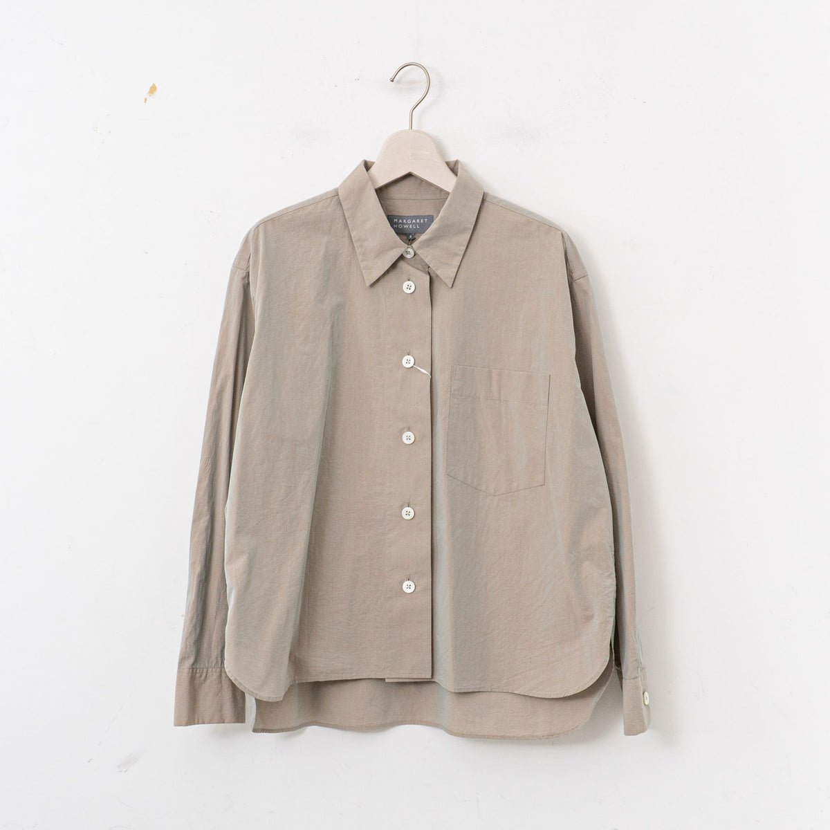 MARGARET HOWELL｜WOMEN　CHAMBRAY COTTON POPLIN 5785153003-suomi（043.stone3）