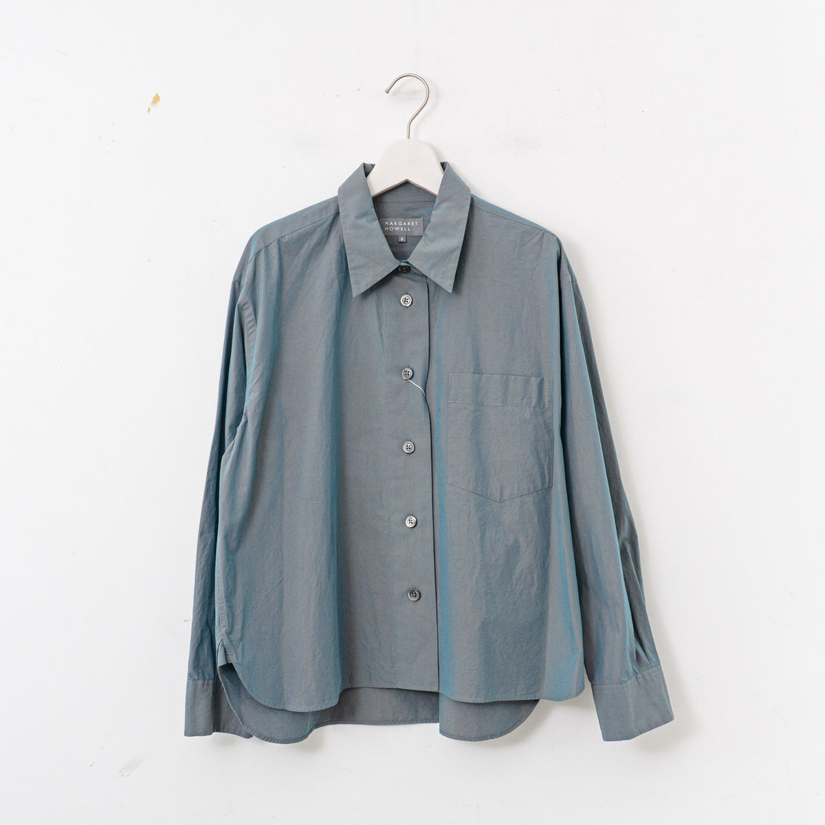 MARGARET HOWELL｜WOMEN　CHAMBRAY COTTON POPLIN 5785153003-suomi（110.blue）