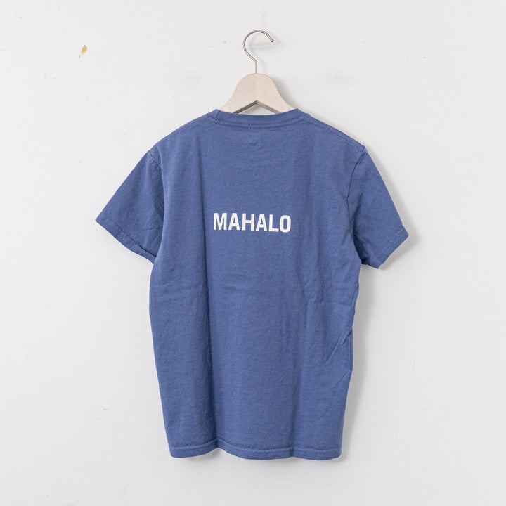 SUNSHINE+CLOUD/UNISEX　grown in the sun Tシャツ ALOHA-MAHALO　col.marine