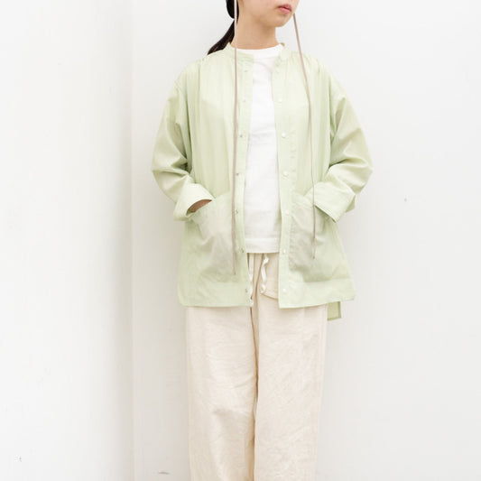 【SALE】ASEEDONCLÖUD｜HW light coat / Typewriter col.Pale green  241610-H