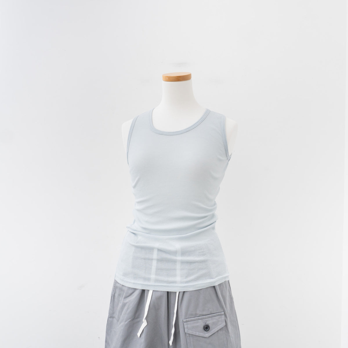 ゴーシュ｜80/1強撚フライス タンクトップ G241-T048