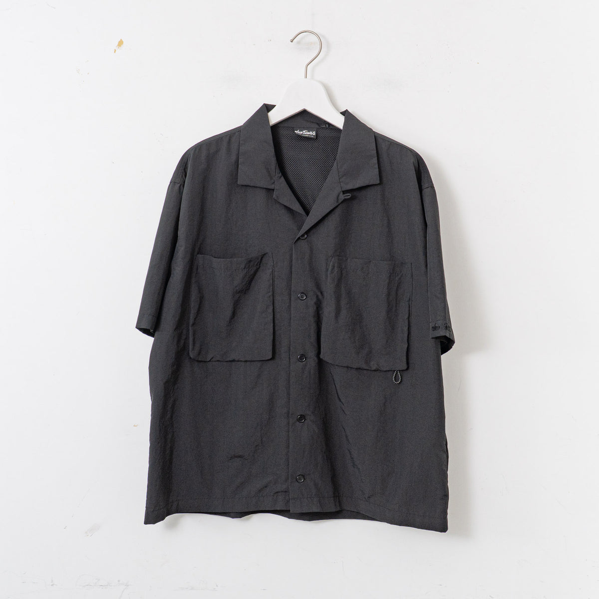 WILD THINGS｜UNISEX　S/S CAMP SHIRT（BLACK）