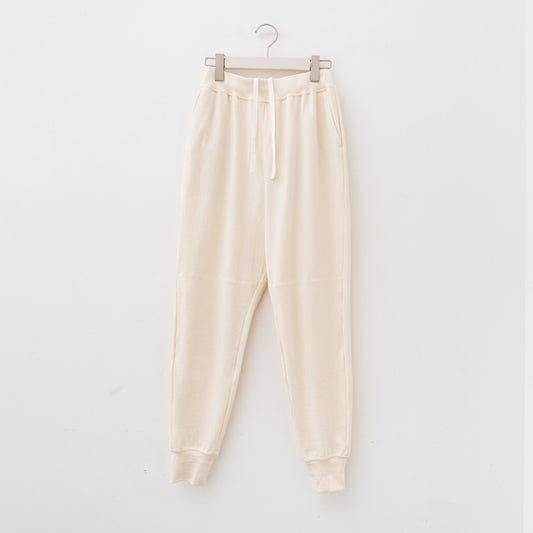 ゴーシュ｜吊ループライト天竺 ジョガーパンツ　G241-T043（LIGHT BEIGE）