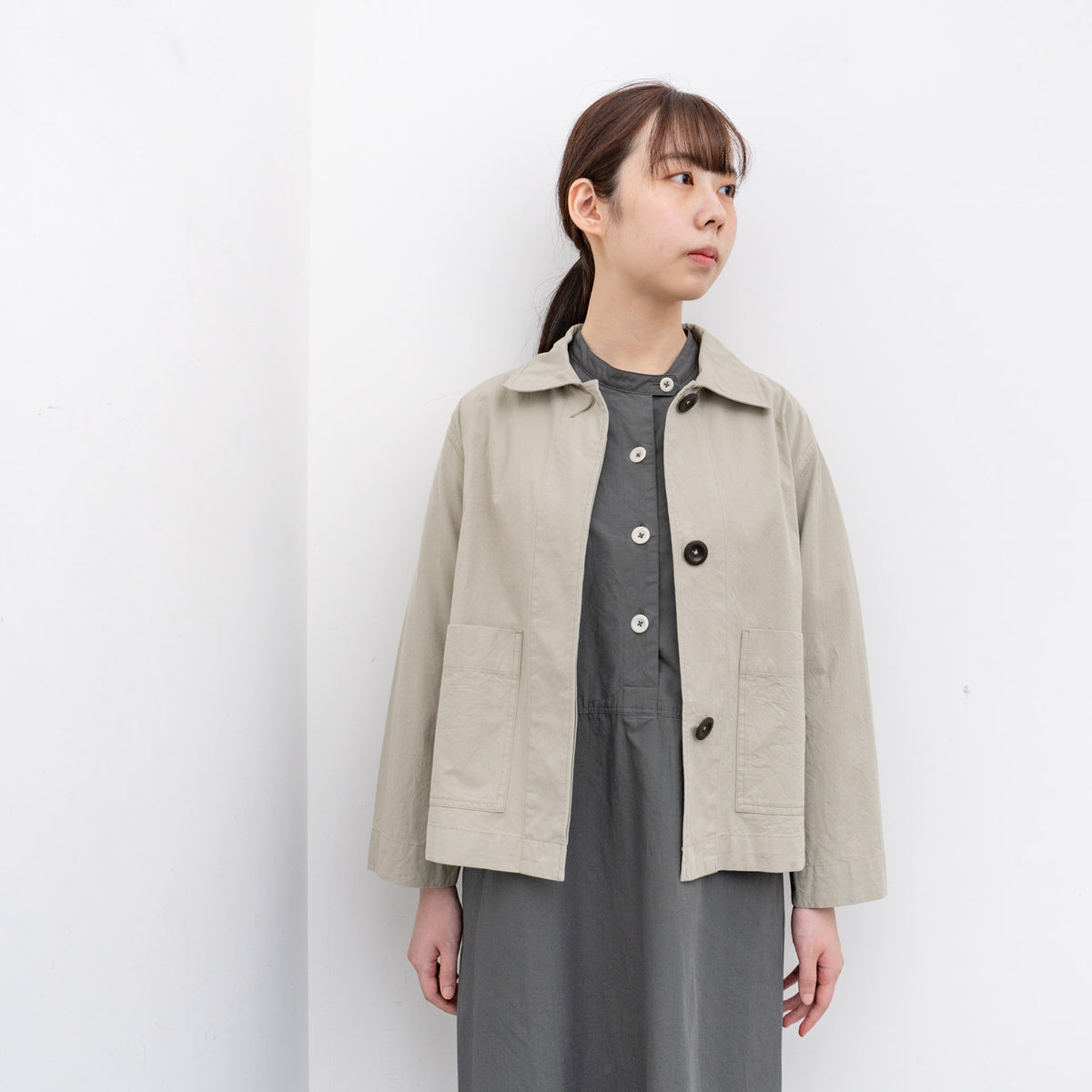 MHL.｜WOMEN　VINTAGE COTTON PLAINWEAVE