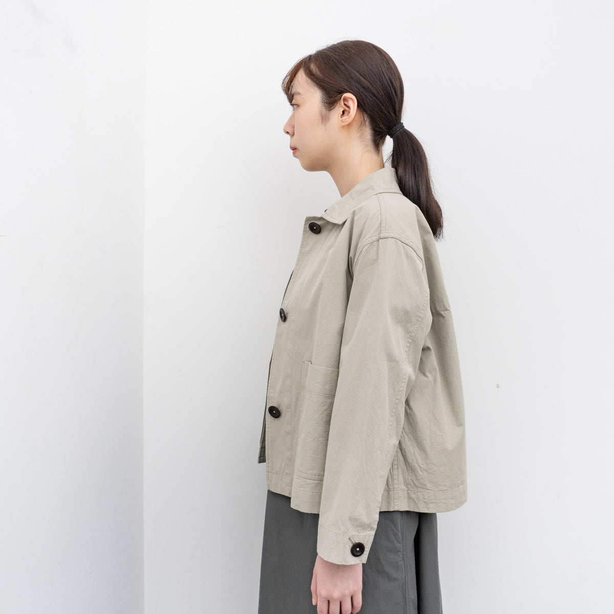 MHL.｜WOMEN　VINTAGE COTTON PLAINWEAVE