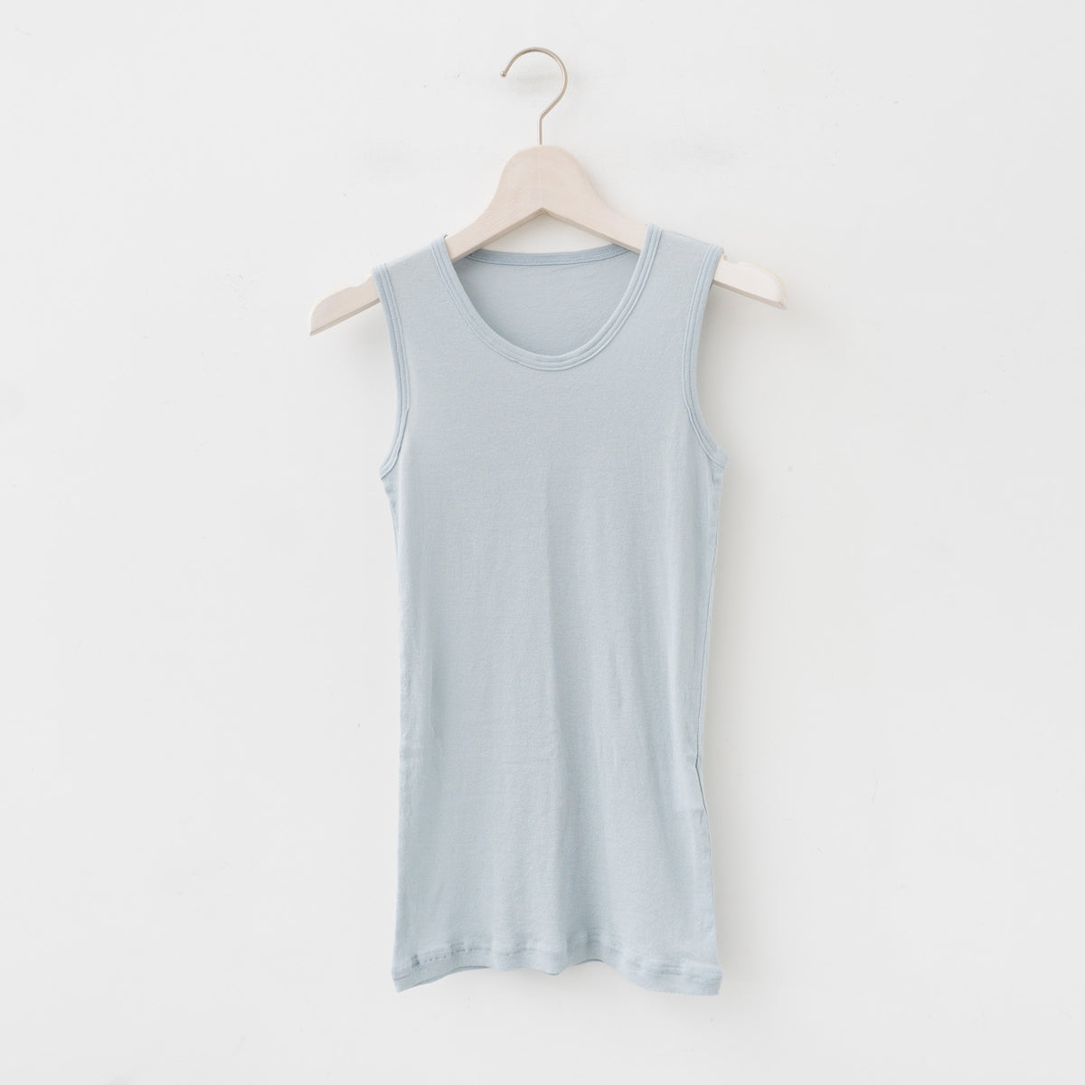 ゴーシュ｜80/1強撚フライス タンクトップ G241-T048（GRAY BLUE）