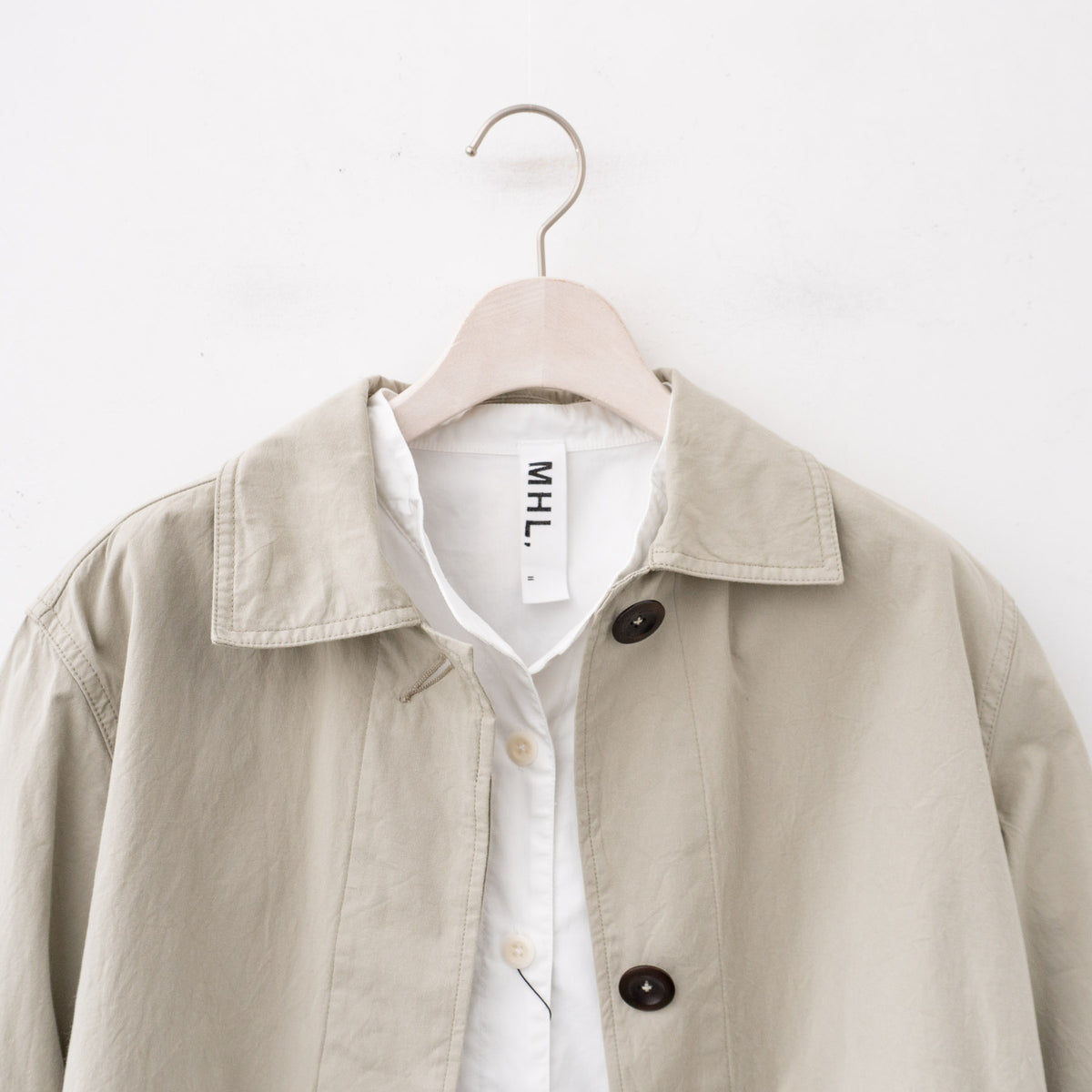 MHL.｜WOMEN　VINTAGE COTTON PLAINWEAVE