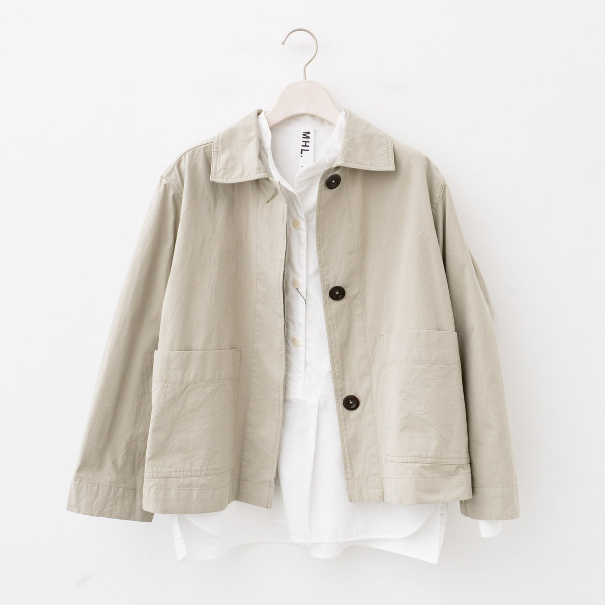 MHL.｜WOMEN　VINTAGE COTTON PLAINWEAVE