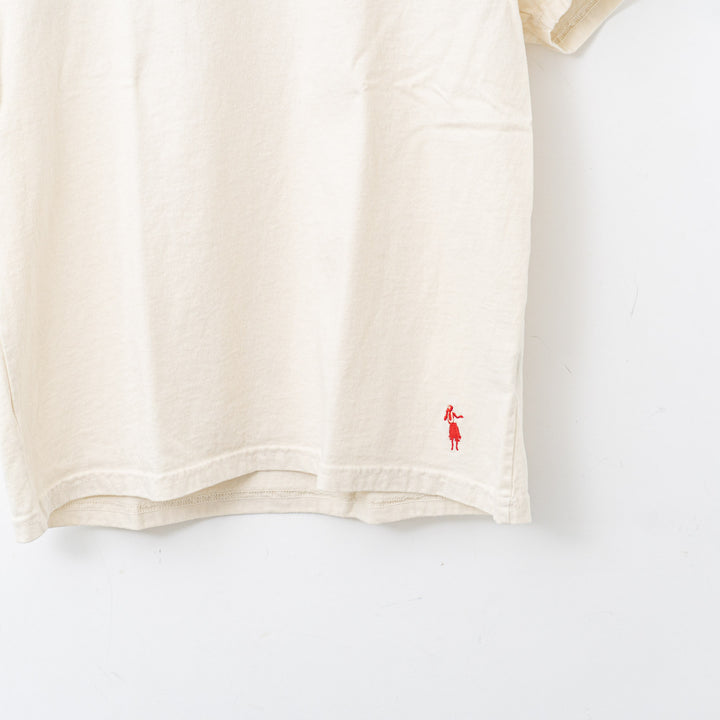 SUNSHINE+CLOUD/UNISEX　grown in the sun Tシャツ ALOHA-MAHALO　 col.off white