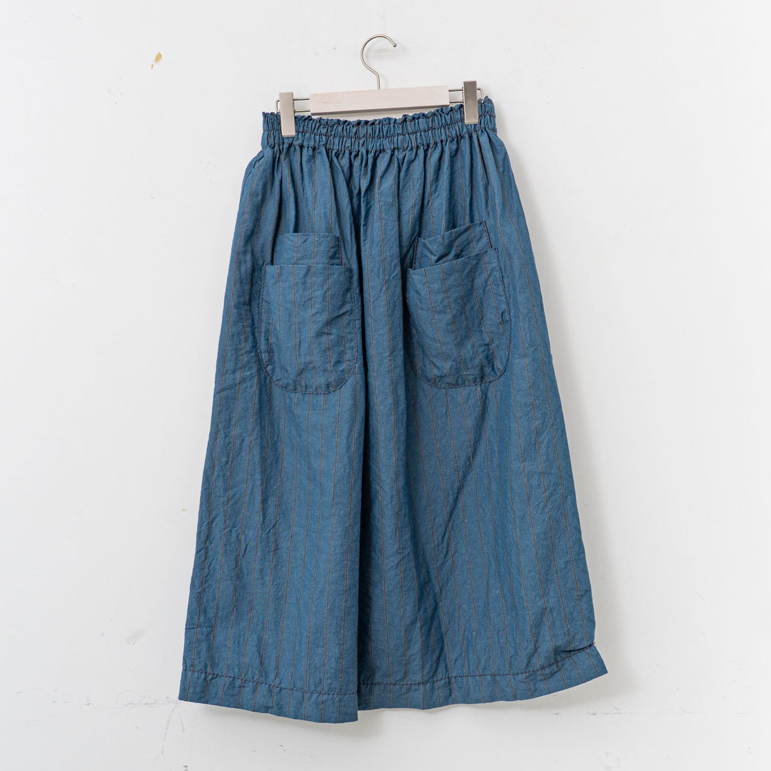homspun /WOMEN　チェック＆ストライプ スカート　251-4512 blue×stripe