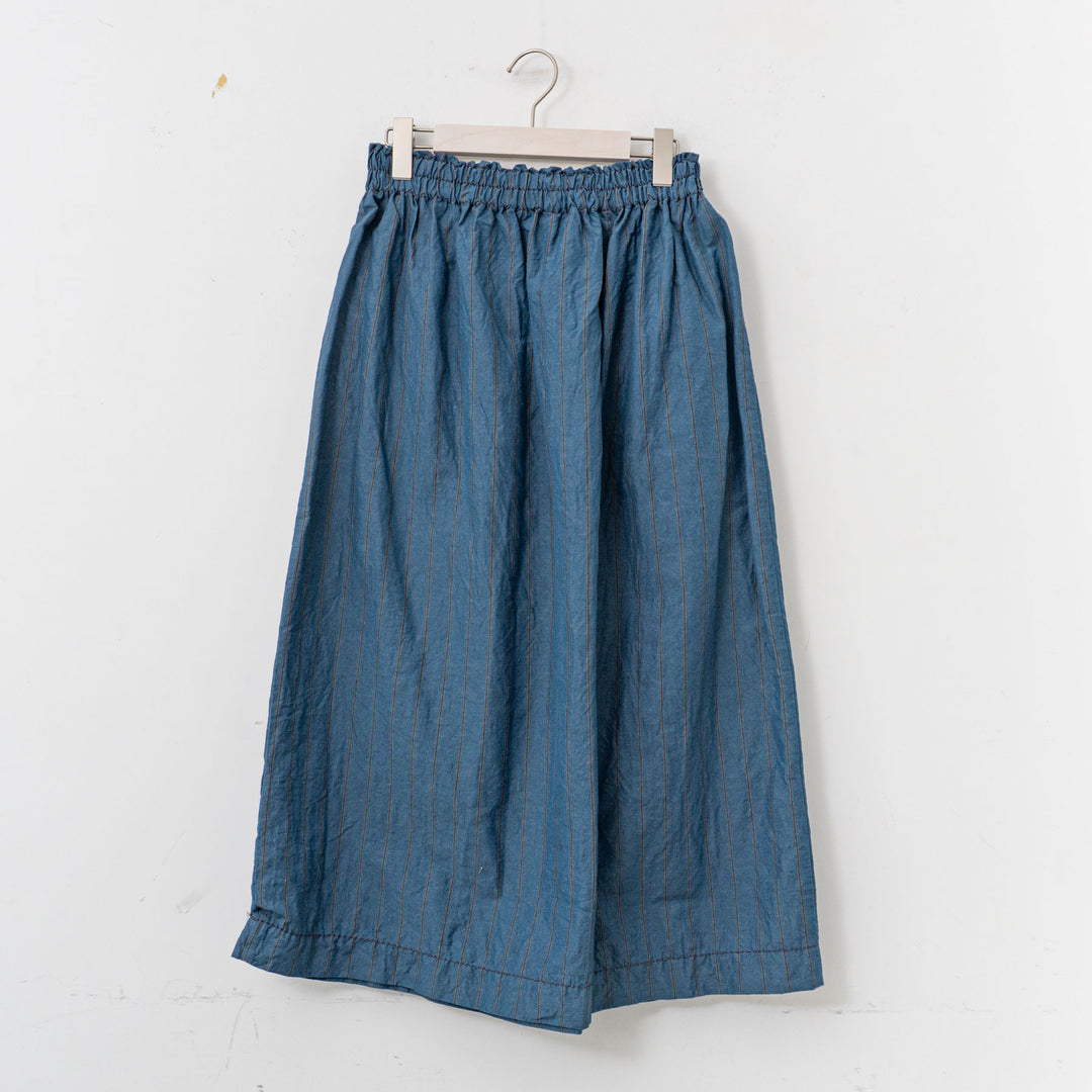 homspun /WOMEN　チェック＆ストライプ スカート　251-4512 blue×stripe