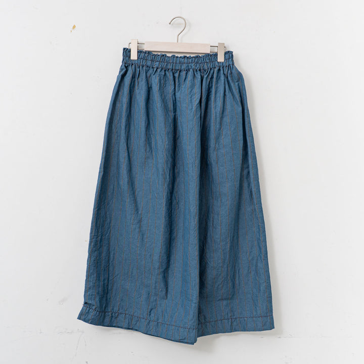 homspun /WOMEN　チェック＆ストライプ スカート　251-4512 blue×stripe