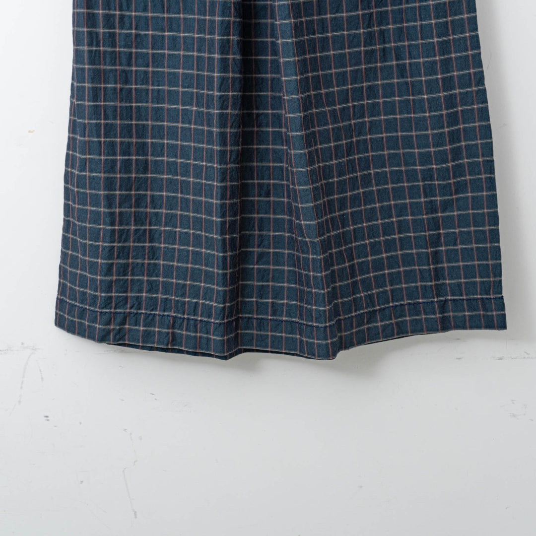 homspun /WOMEN　チェック＆ストライプ スカート　251-4512 3.navy×checked