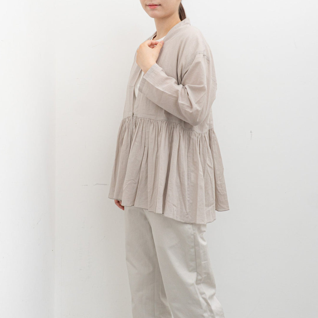 evam eva/　cotton gathered cardigan E253T020