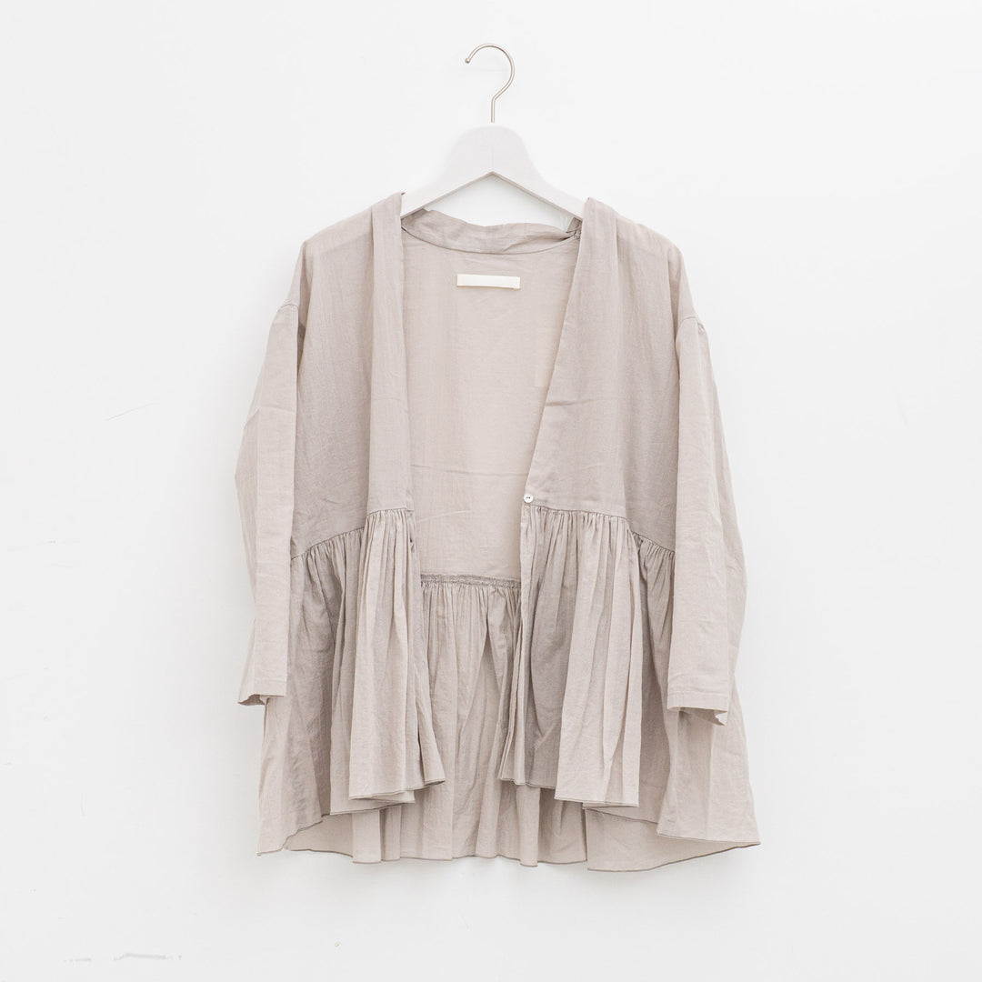 evam eva/　cotton gathered cardigan E253T020