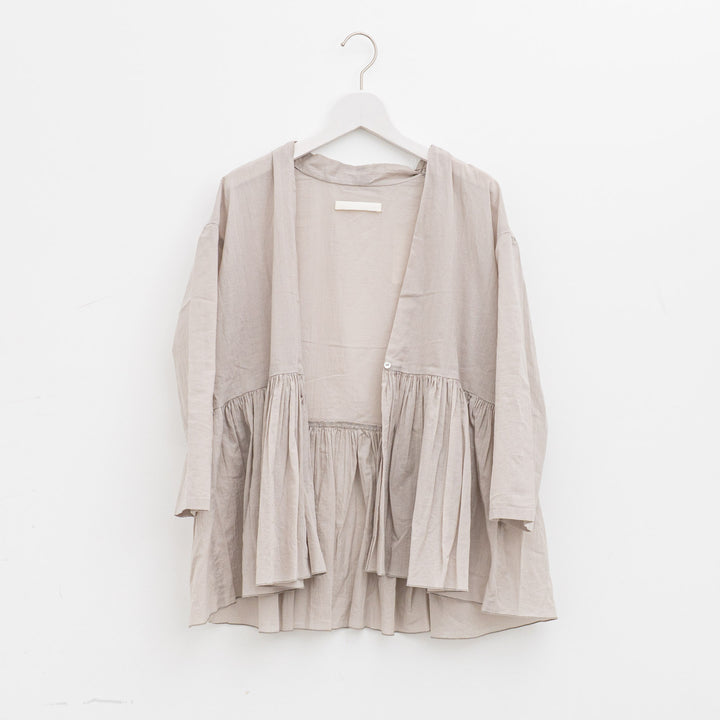 evam eva/　cotton gathered cardigan E253T020