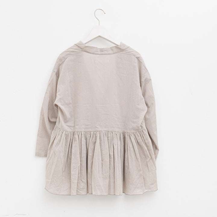 evam eva/　cotton gathered cardigan E253T020