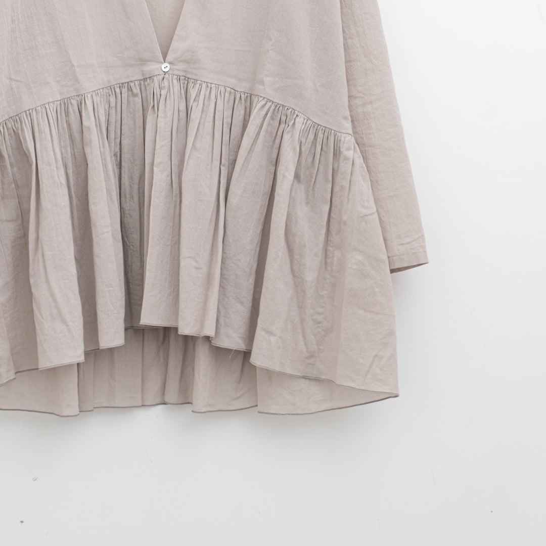 evam eva/　cotton gathered cardigan E253T020