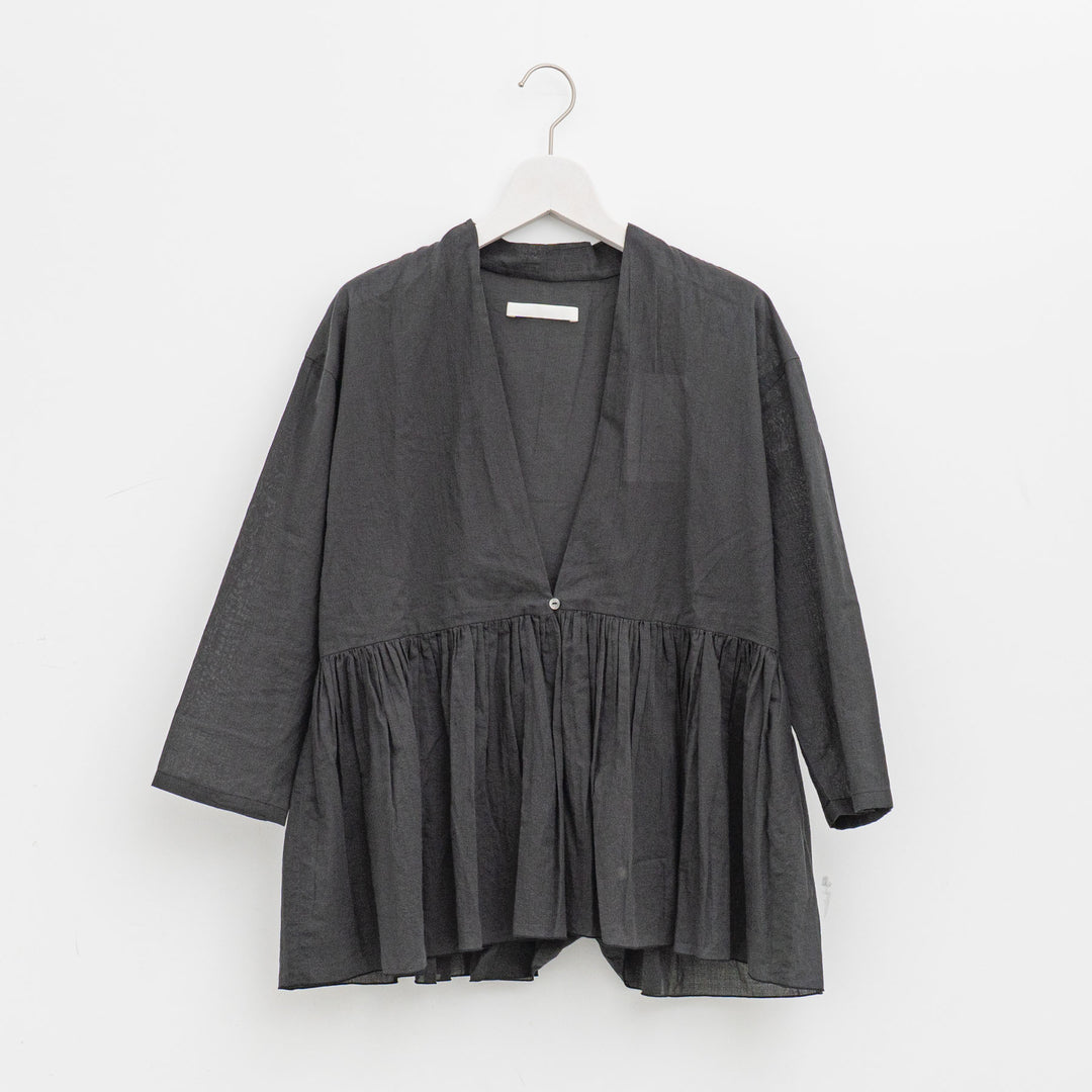 evam eva/　cotton gathered cardigan E253T020