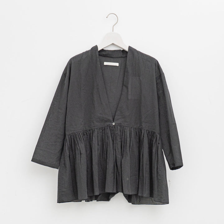 evam eva/　cotton gathered cardigan E253T020