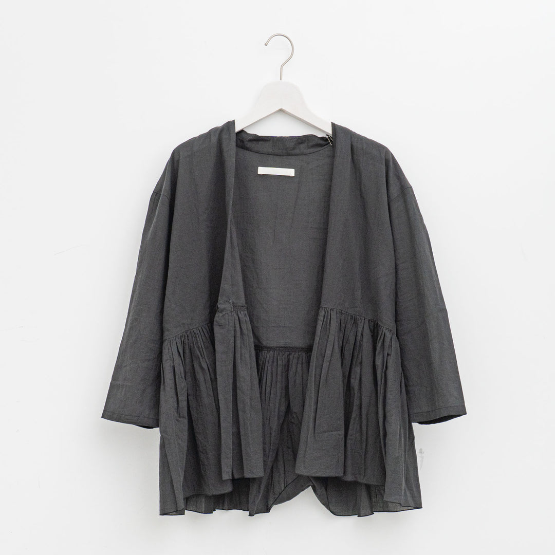 evam eva/　cotton gathered cardigan E253T020