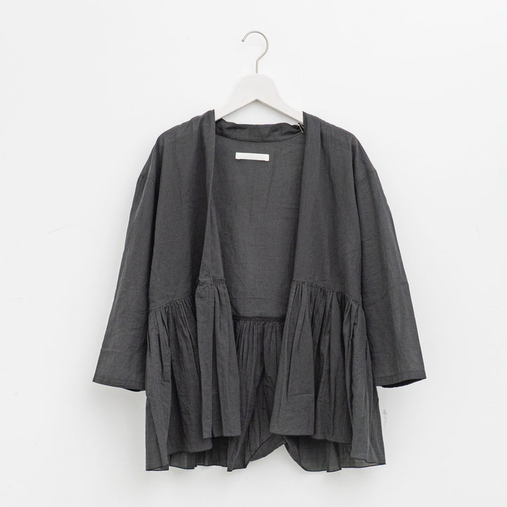 evam eva/　cotton gathered cardigan E253T020