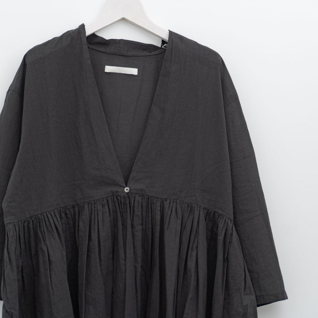 evam eva/　cotton gathered cardigan E253T020