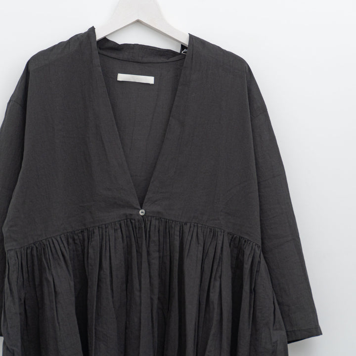 evam eva/　cotton gathered cardigan E253T020