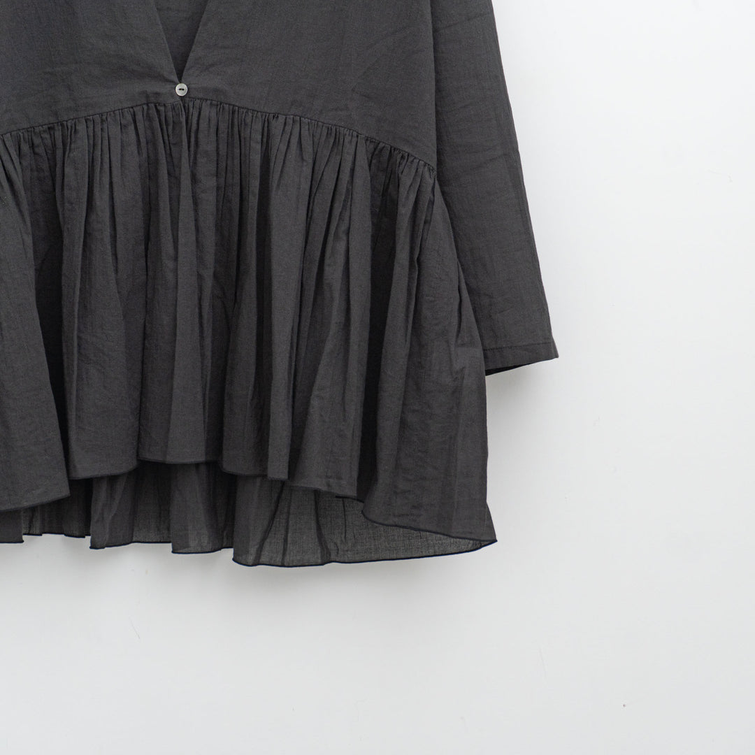 evam eva/　cotton gathered cardigan E253T020