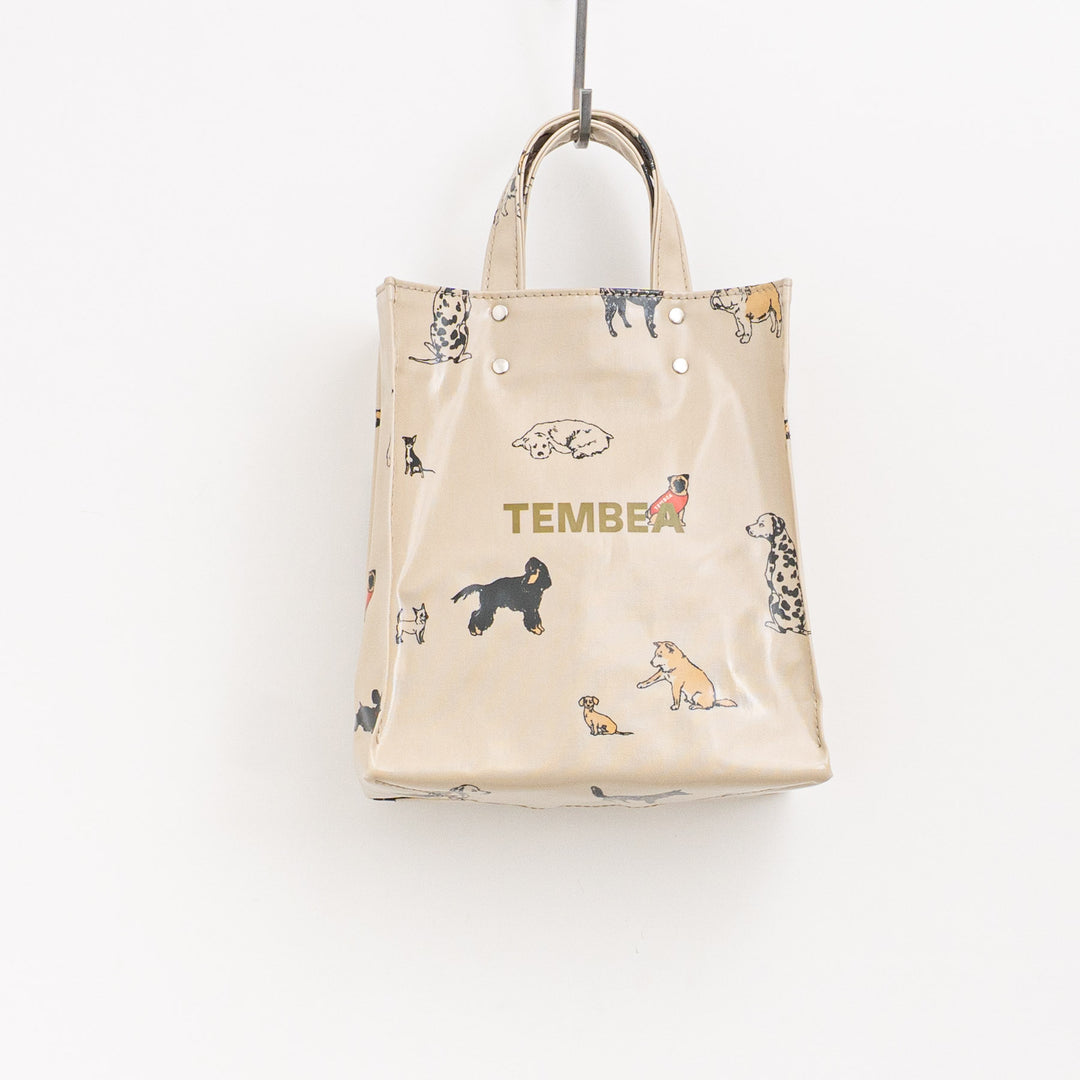 【完売】【数量限定】TEMBEA/　PAPER TOTE SMALL col.HAUS ORIGINAL LT-BEIGE DOG1