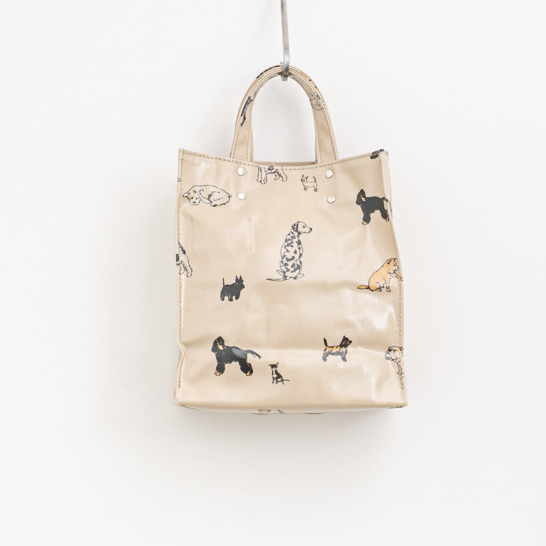【完売】【数量限定】TEMBEA/　PAPER TOTE SMALL col.HAUS ORIGINAL LT-BEIGE DOG1