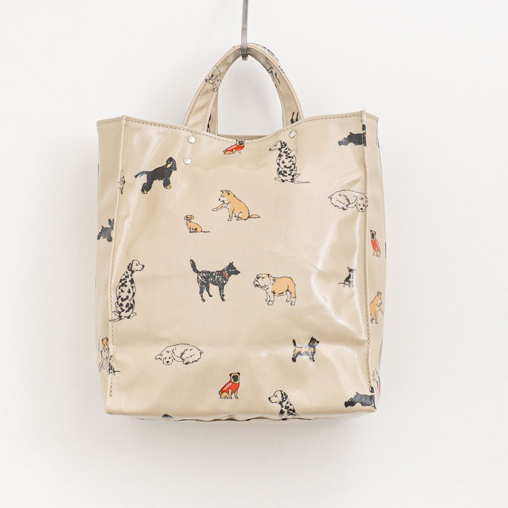 【完売】【数量限定】TEMBEA/　PAPER TOTE MEDIUM col.HAUS ORIGINAL LT-BEIGE DOG1