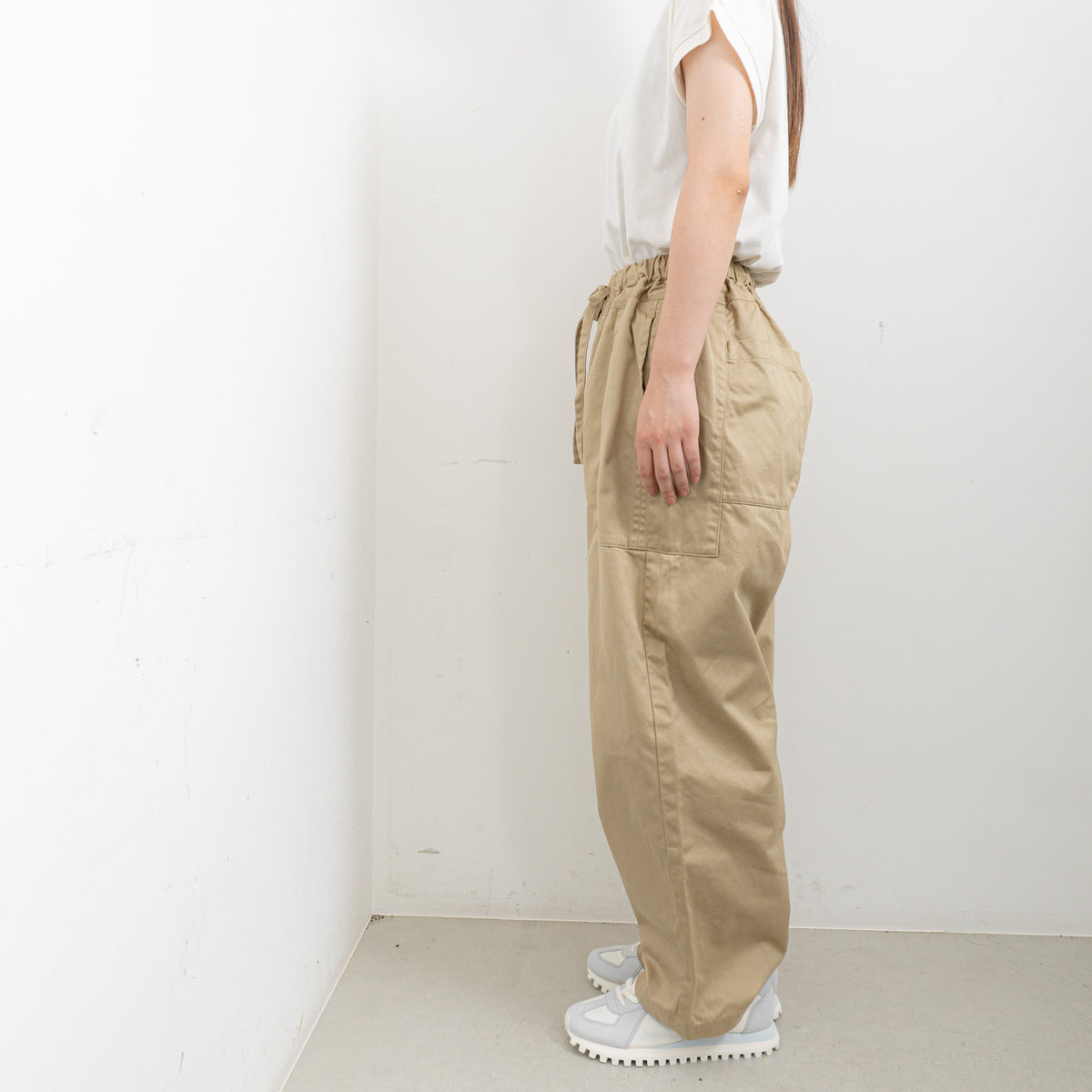 homspun｜WOMEN　高密度ウェポンギャザーパンツ　262-3357 Y